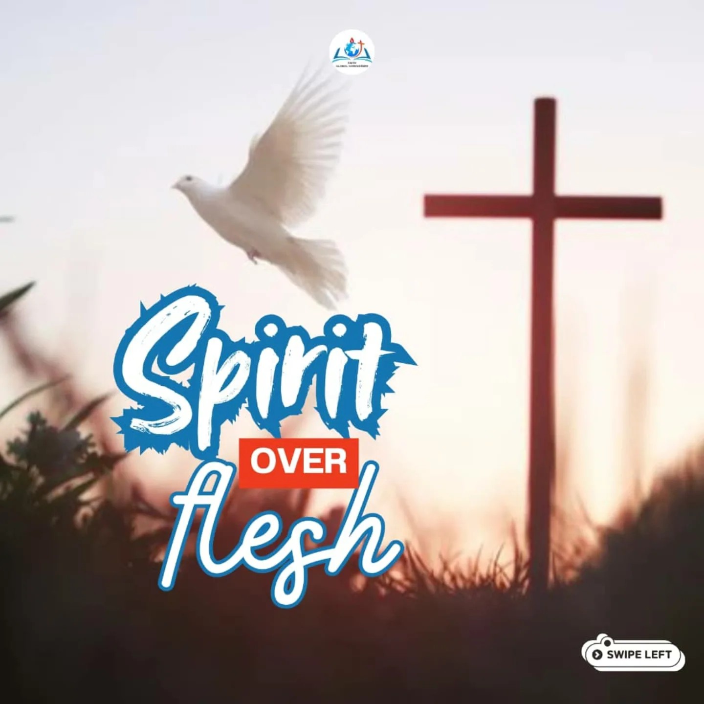 Spirit over Flesh e-tract artwork published by Gospel Publications