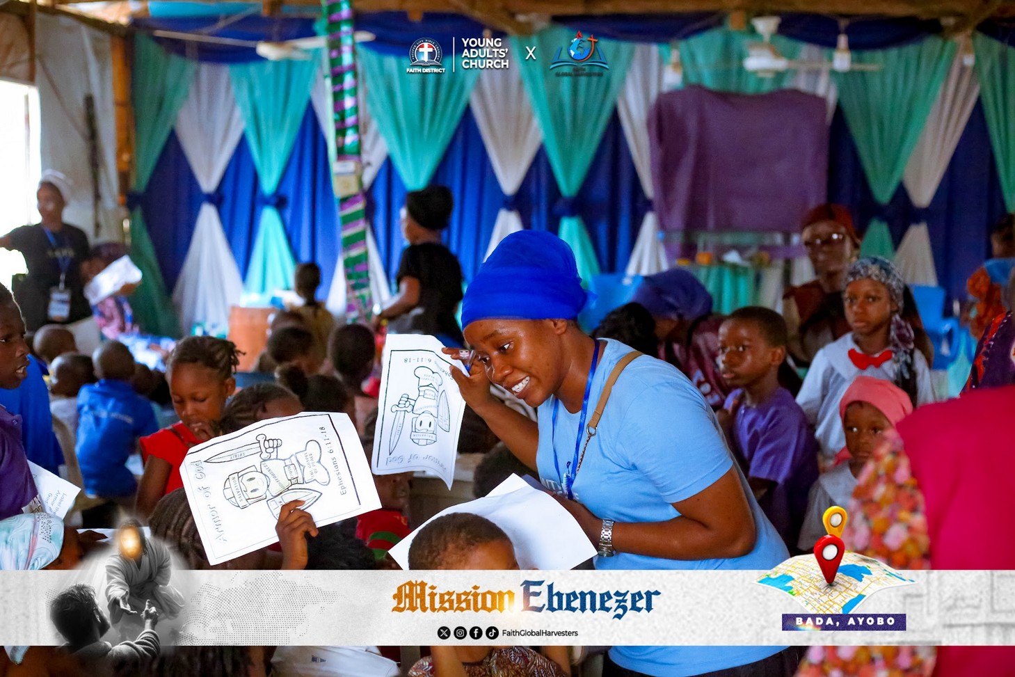 New believers holding discipleship booklets after a foundation class